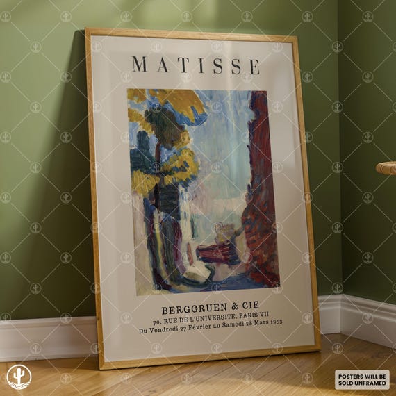Henri Matisse Poster Wall Art Painting Landscape Prints Museum
