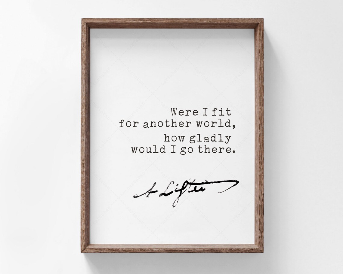 Anne Lister Gentleman Jack Another World Inspirational Quote Poster