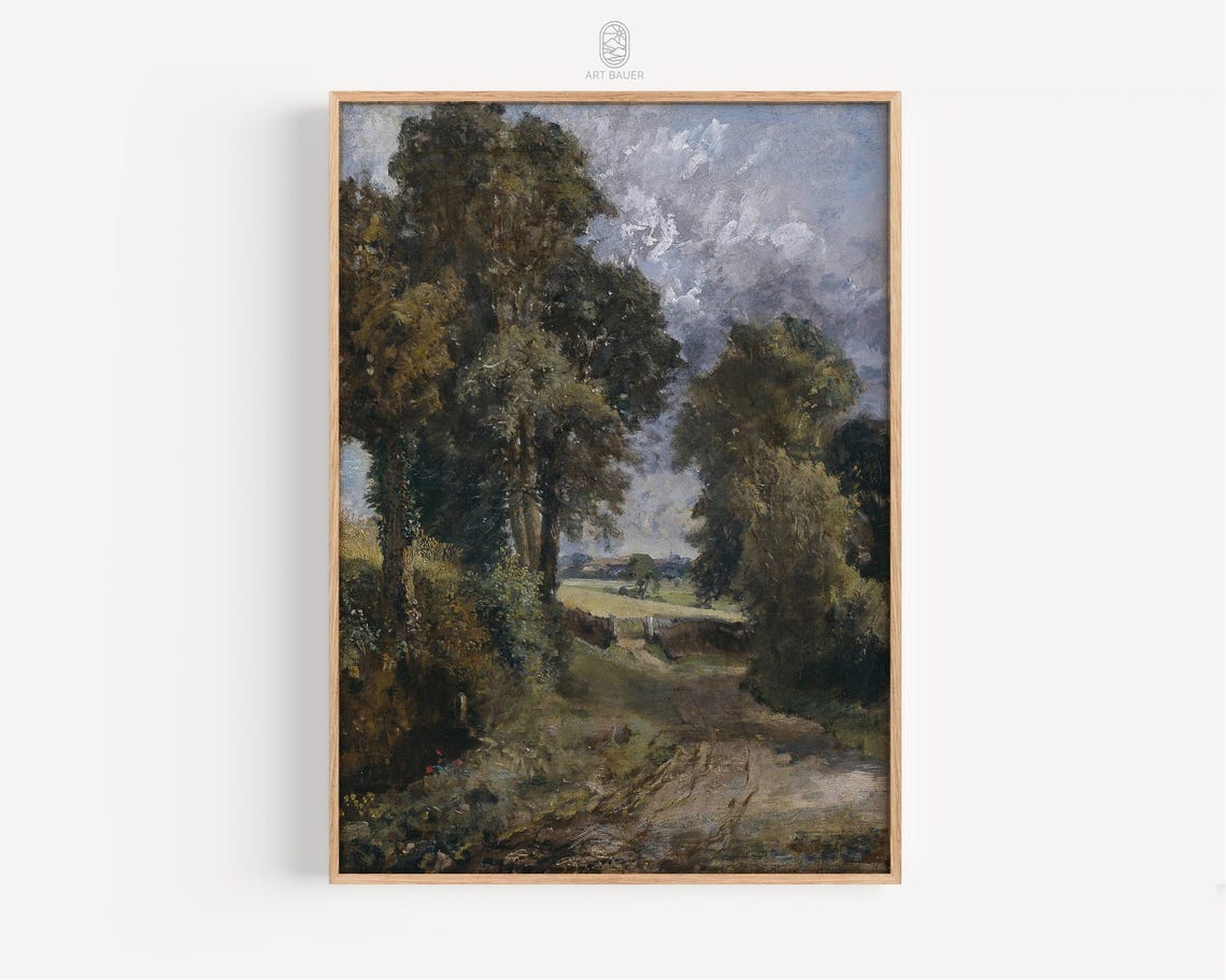 John Constable The Cornfield 1826 English Countryside Lane Art Poster