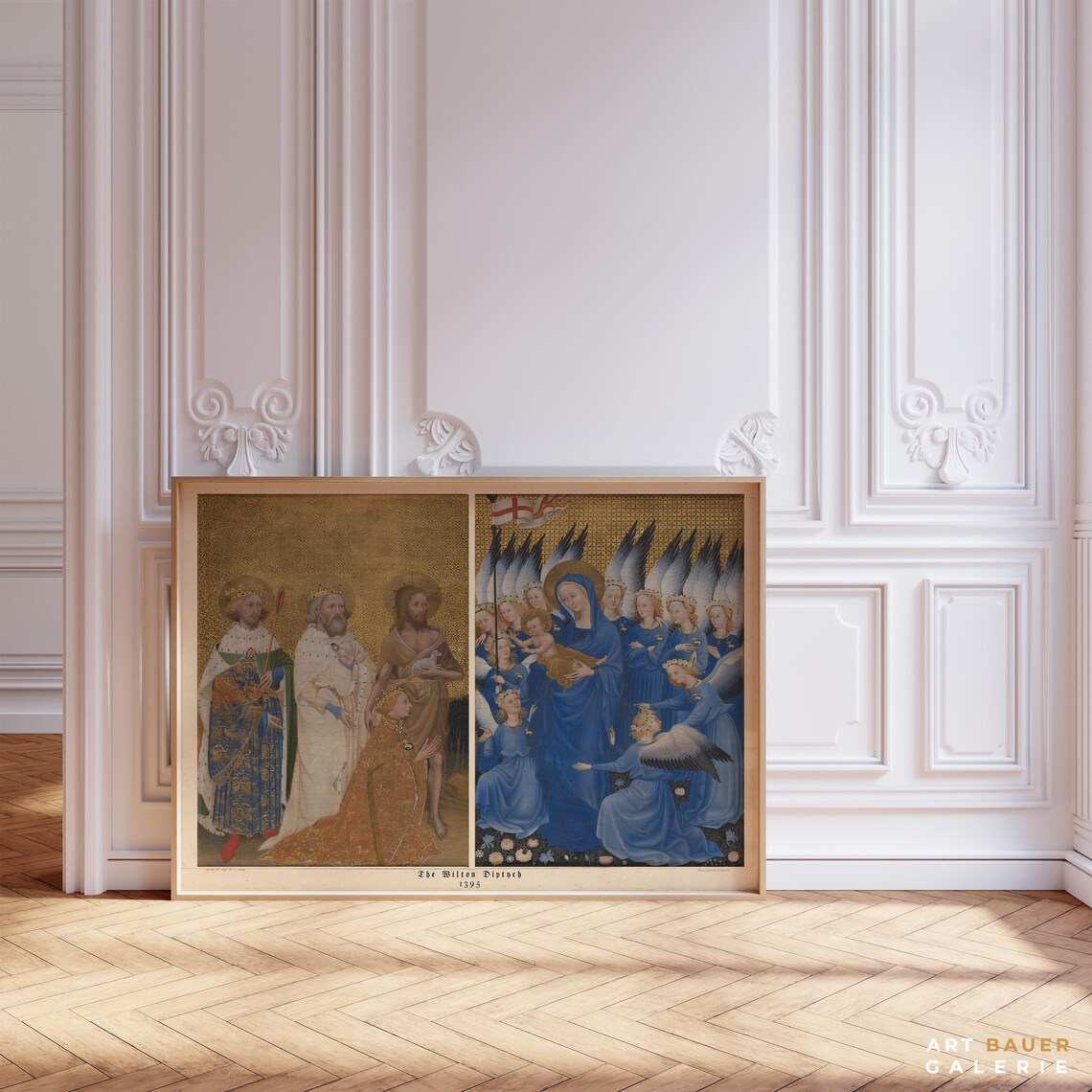Wilton Diptych 1395 Richard II Virgin Child Medieval English Altarpiece Poster - Image 3