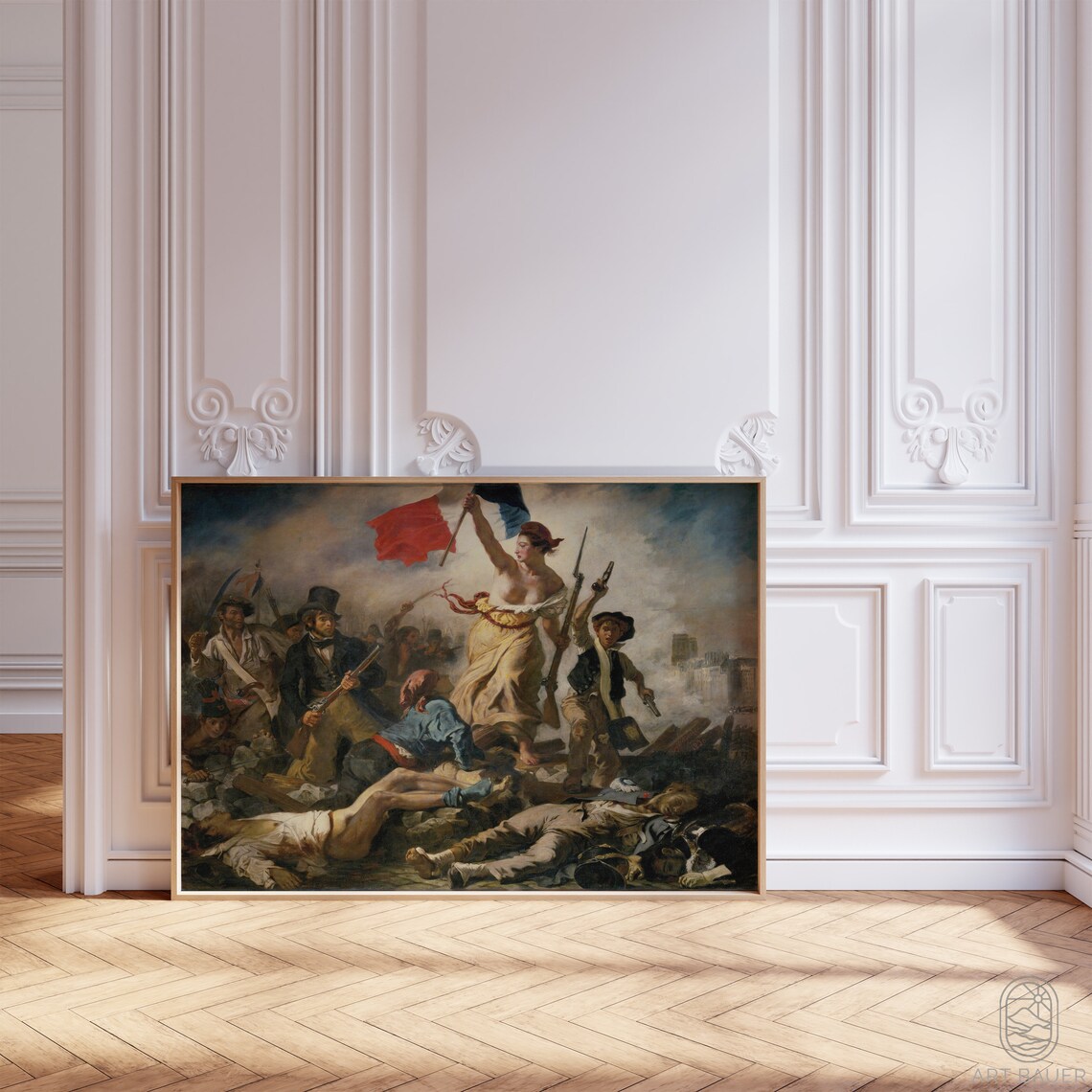 Delacroix Liberty Leading The People 1830 French Revolution Art Poster - Image 5