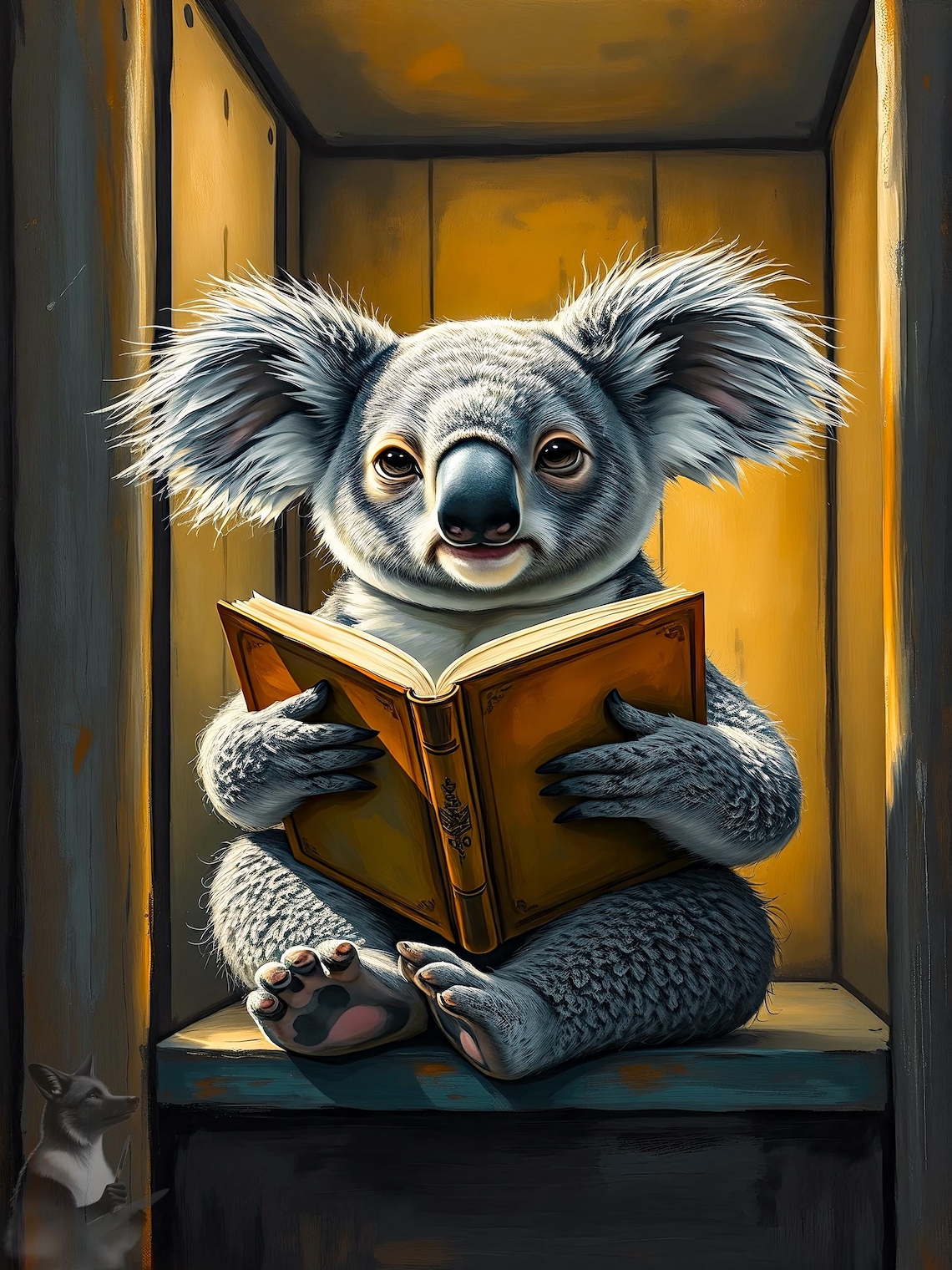 Koala Bear Bathroom Wall Decoration, Animal Illustration - Image 4