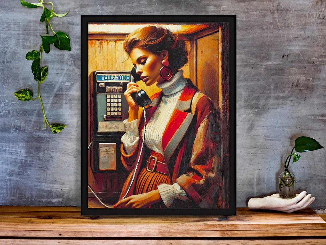 Antique Woman Portrait, Vintage 70s Poster - Image 6