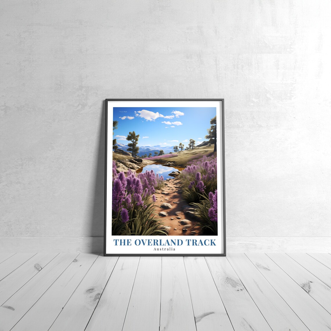 The Overland Track Vintage Travel Poster, Australia
