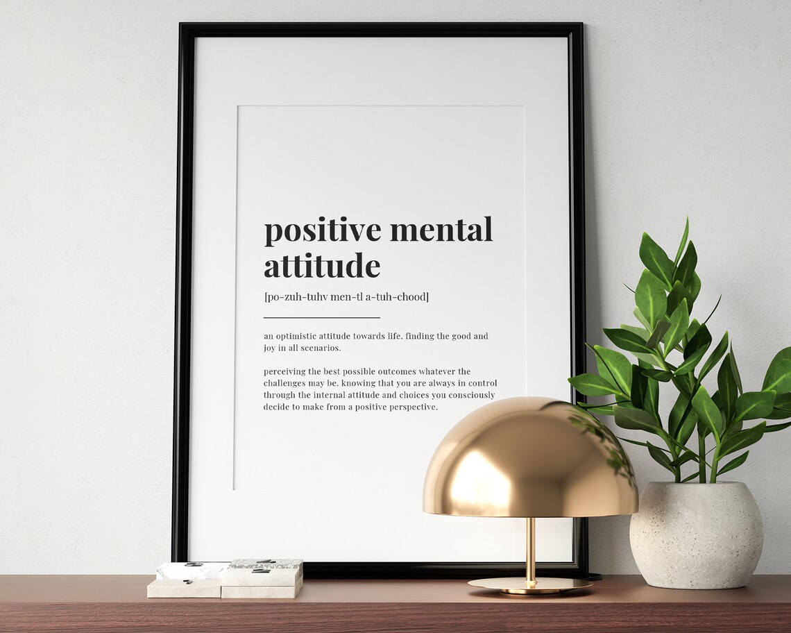 Positive Mental Attitude, Gift For Barber Art Print - Image 3