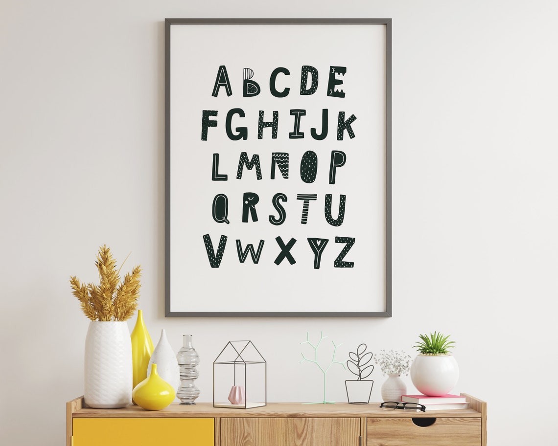 Alphabet Print, Nursery Decor - Image 3