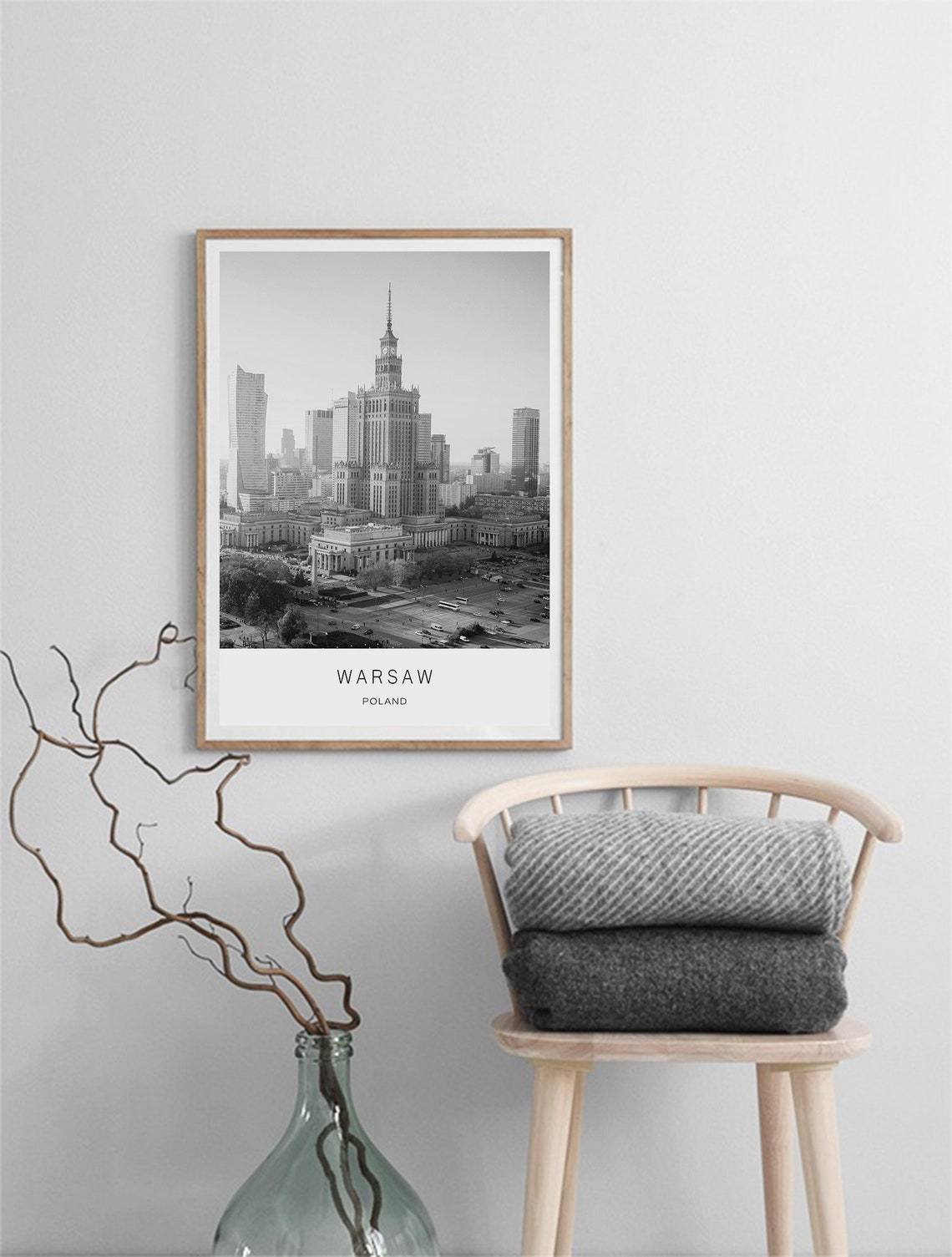 Warsaw Poland Warsaw Poster Warsaw Travel Poster Europe City Wall Art Travel Poster Cities Prints City Wall Art City Poster - Image 2