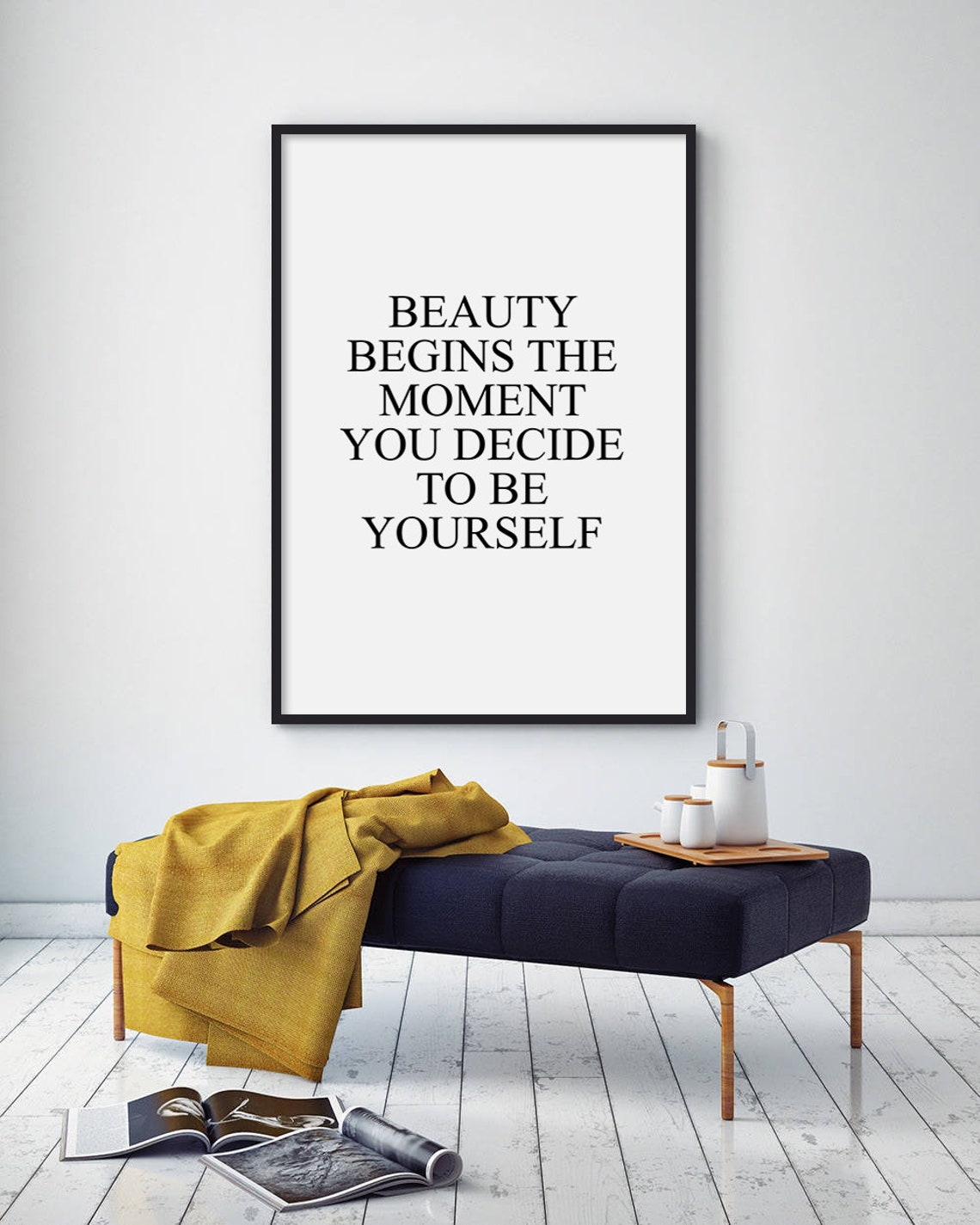 Fashion Quotes Fashion Wall Art Fashion Poster Be Yourself Print Beauty Poster Fashion Home Decor Salon Decor Typography - Image 3