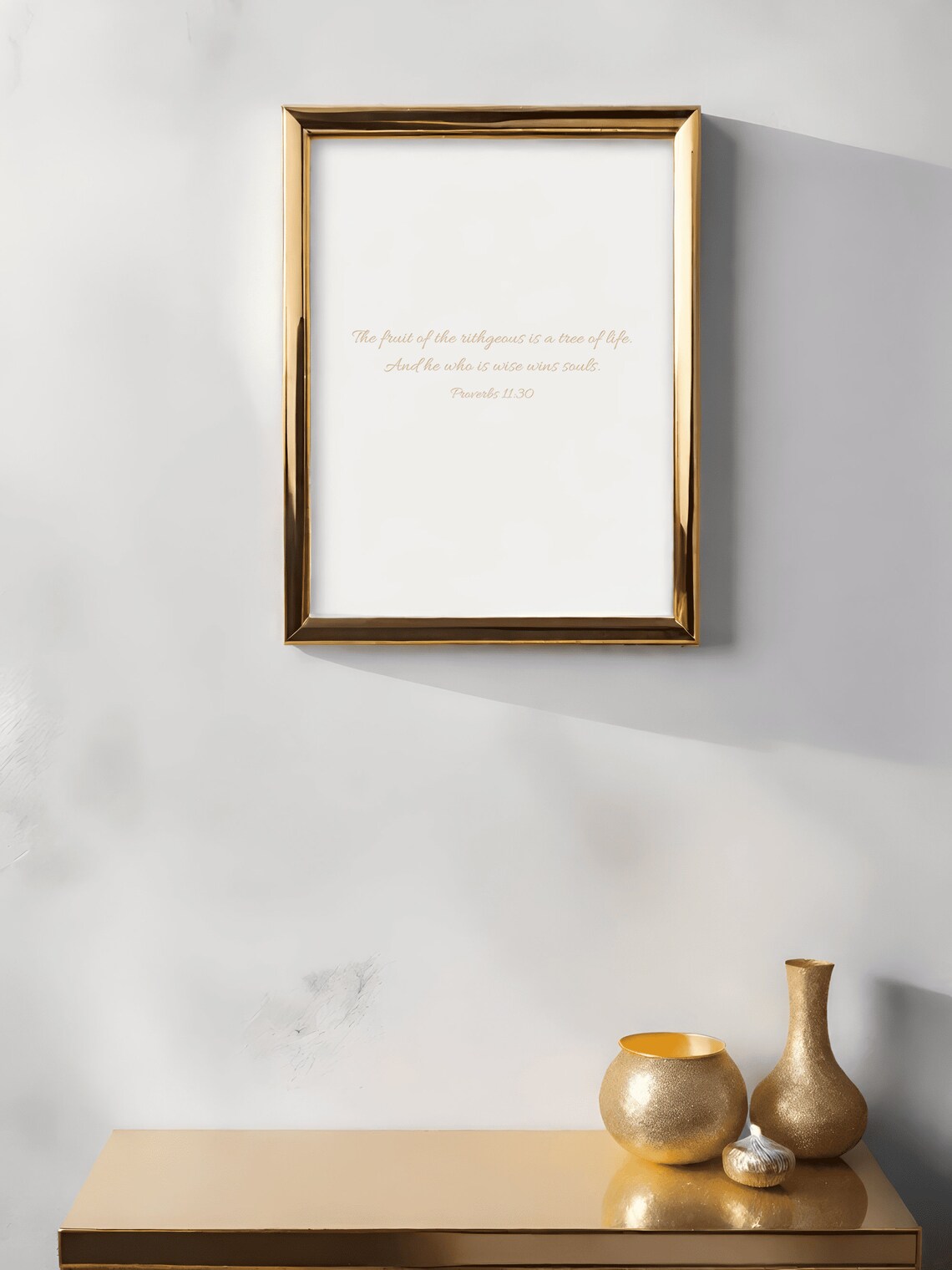 Proverbs 1130 Christian Minimalist Bible Verse - Image 2