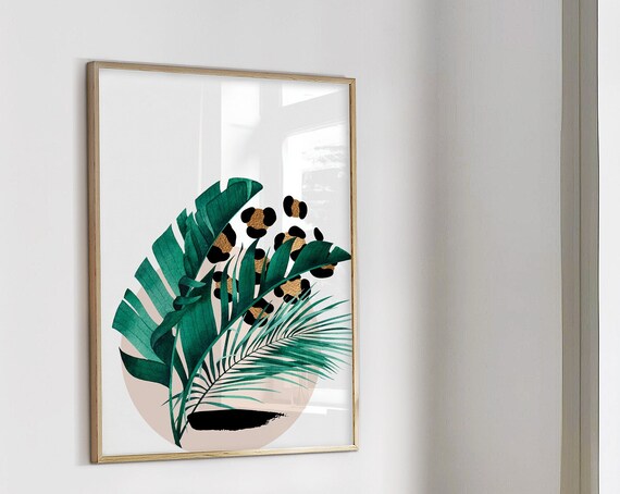 Botanical Print Tropical Wall Art Unframed