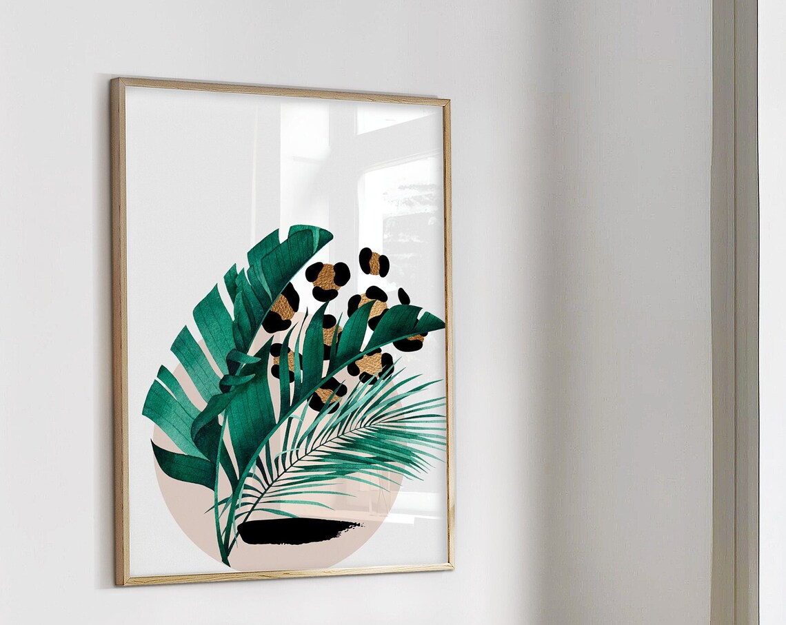 Botanical Print Tropical Wall Art Unframed