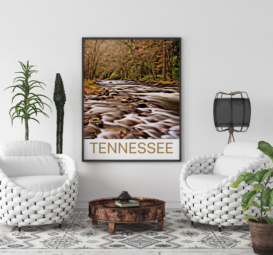 Tennessee Travel Print Tennessee Wall Art Tennessee Art Tennessee Artwork Tennessee Art Print Tennessee Poster Tennessee - Image 2