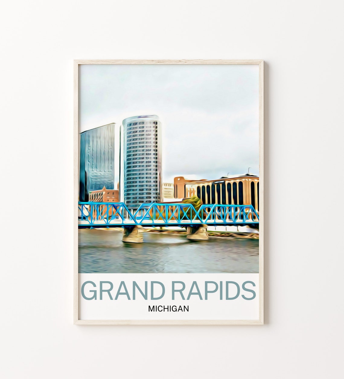 Grand Rapids Art Michigan Art Grand Rapids Print Michigan Print Michigan Poster Grand Rapids Painting Michigan Art Grand Rapids Photo