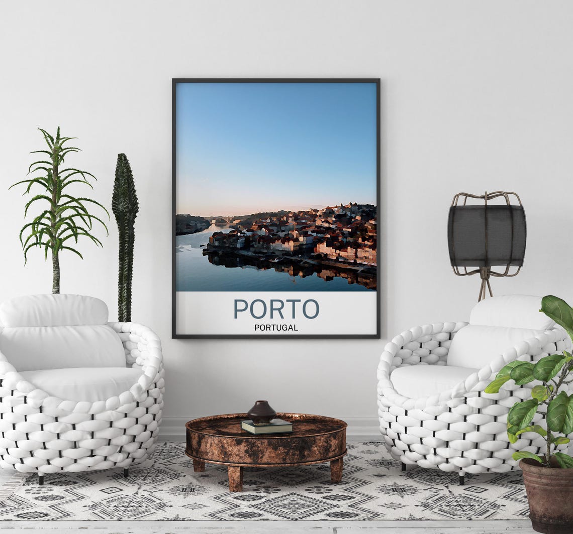 Porto Travel Print Porto Wall Art Porto Poster Porto Art Print Porto Artwork Unique Birthday Wedding Gift Cityscape Poster - Image 3