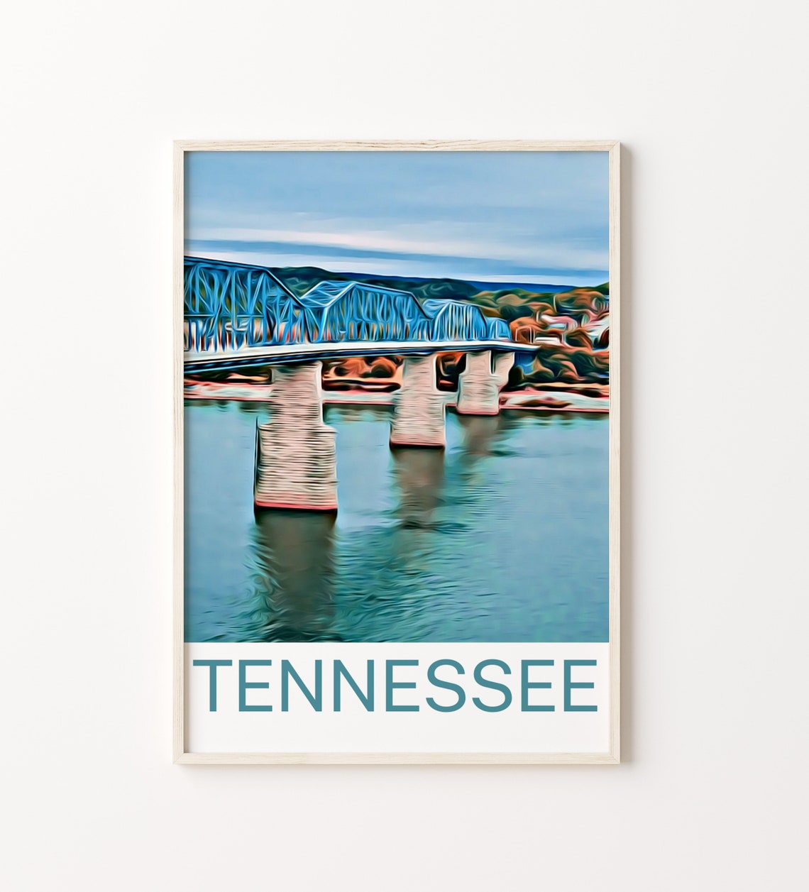 Tennessee Travel Print Chattanooga Wall Art Tennessee Art Tennessee Artwork Tennessee Art Print Chattanooga Tennessee Wall Art Print