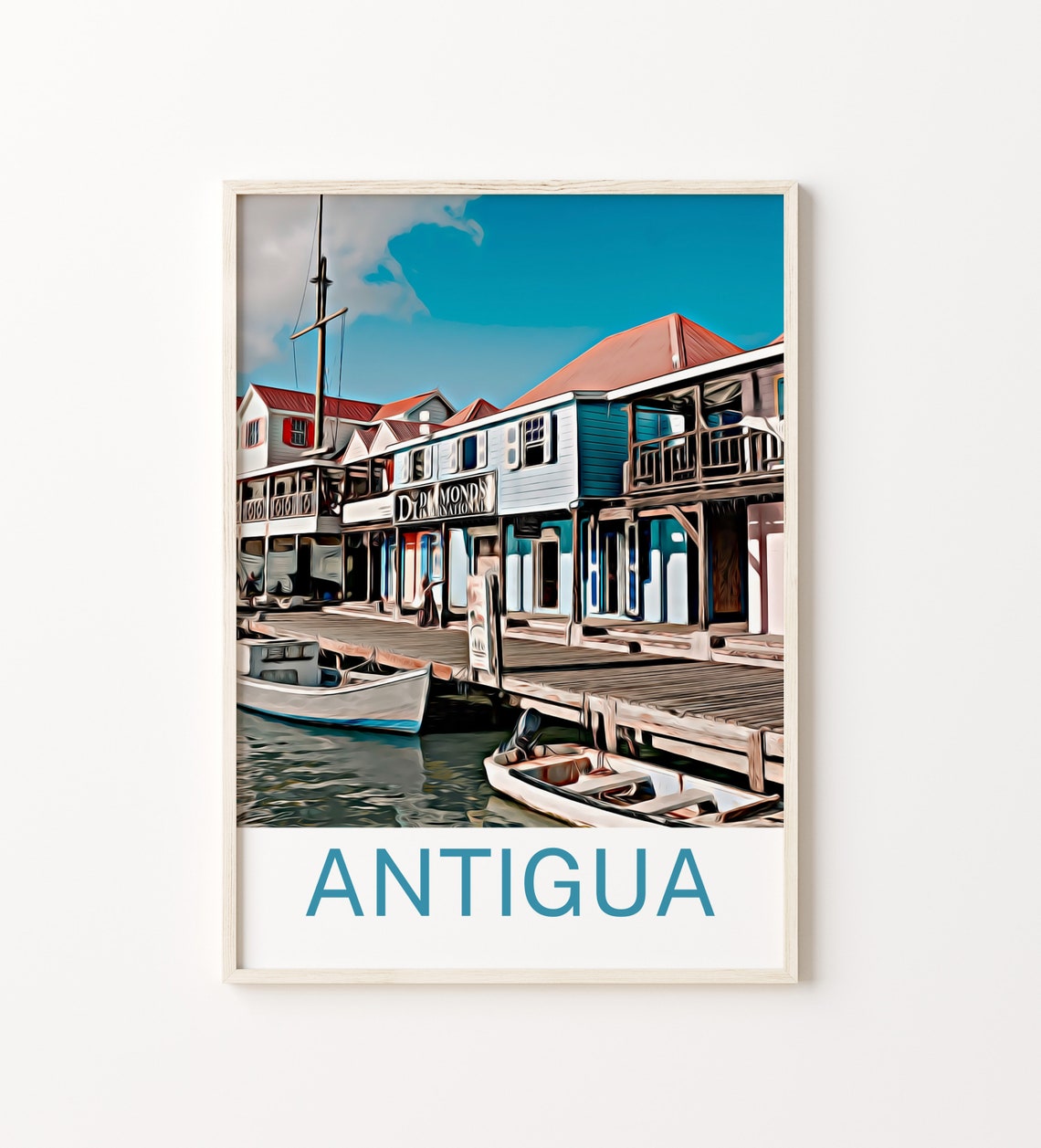 Antigua Print Antigua Art Antigua Wall Art Antigua Art Print Antigua Artwork Antigua Poster Antigua Decor Antigua Travel