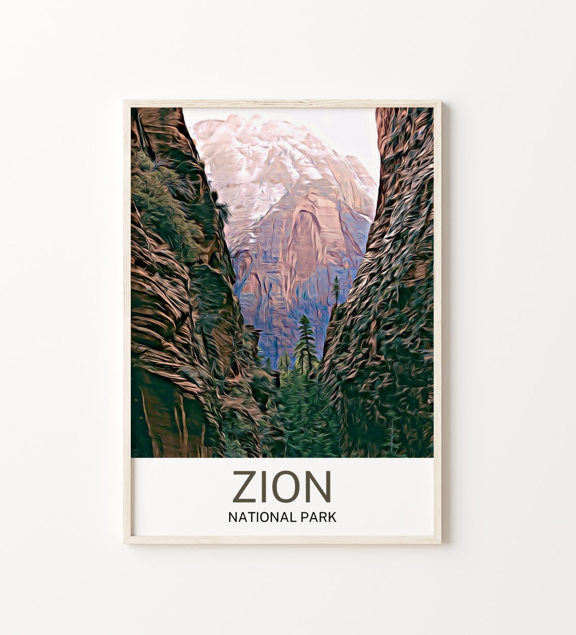 Zion National Park Print Zion National Park Art Zion National Park Wall Art Zion National Park Art Print Zion National Park Artwork