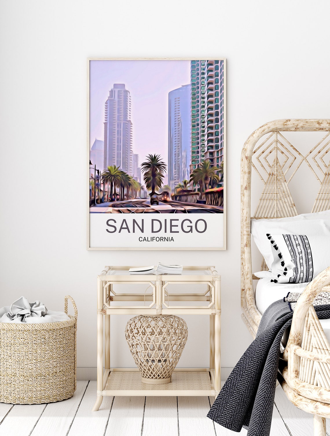 San Diego Travel Print San Diego Wall Art San Diego Art San Diego Artwork San Diego Art Print San Diego Gift San Diego Poster - Image 2