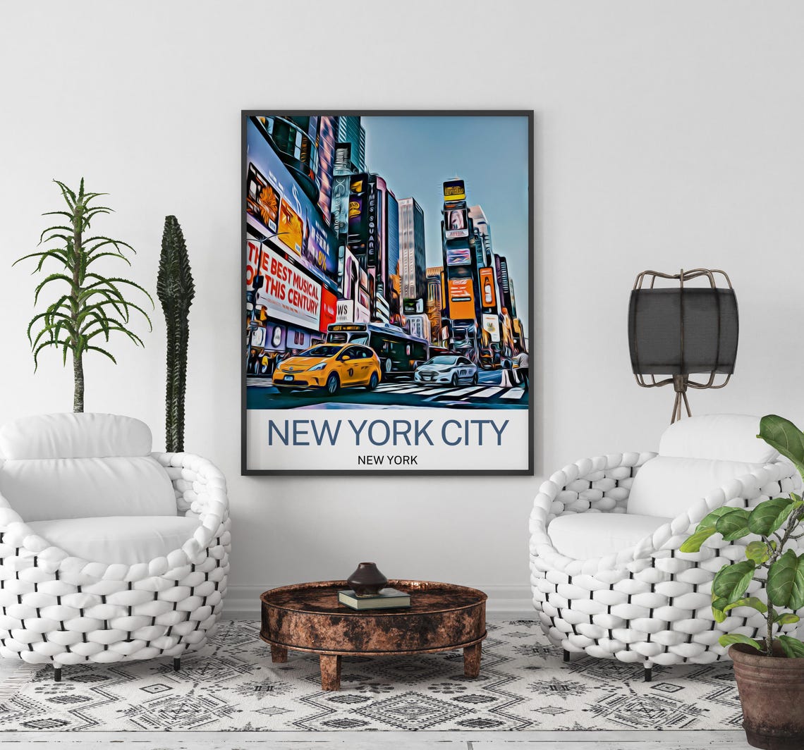 New York City Print New York City Wall Art Print New York City Poster New York City Wall Decor New York City Artwork Home Decor Gift - Image 3