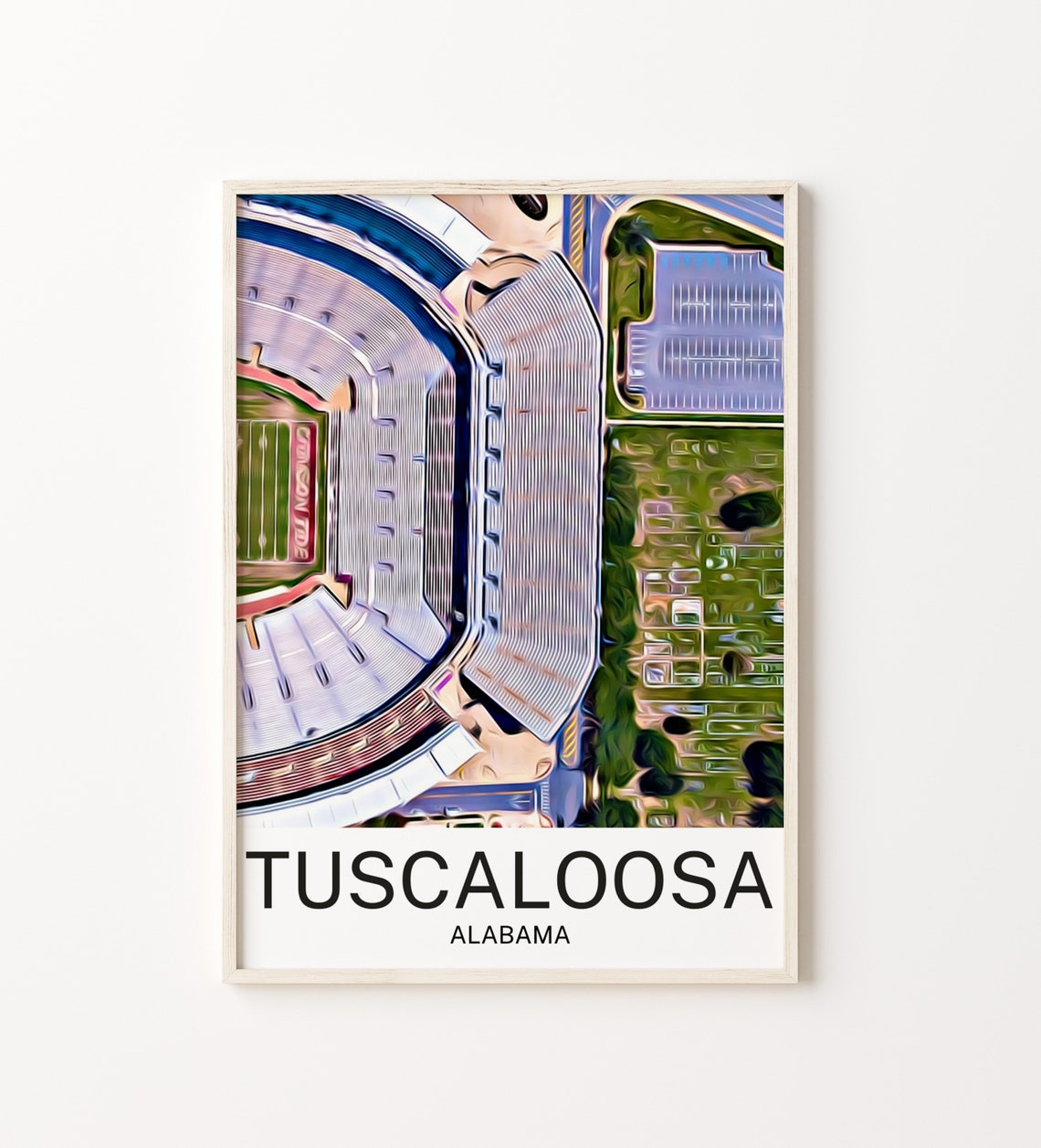 Tuscaloosa Tuscaloosa Print Tuscaloosa Wall Art Tuscaloosa Poster Tuscaloosa Wall Decor Tuscaloosa Souvenir Tuscaloosa Poster