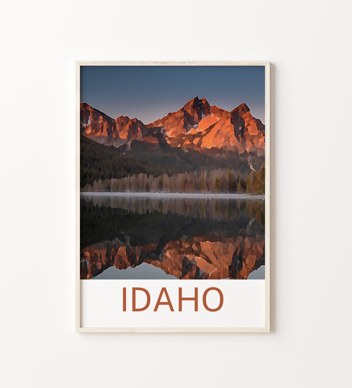 Idaho Print Idaho Art Idaho Wall Art Idaho Painting Idaho Decor Idaho Art Print Idaho Artwork Idaho Poster Idaho Travel