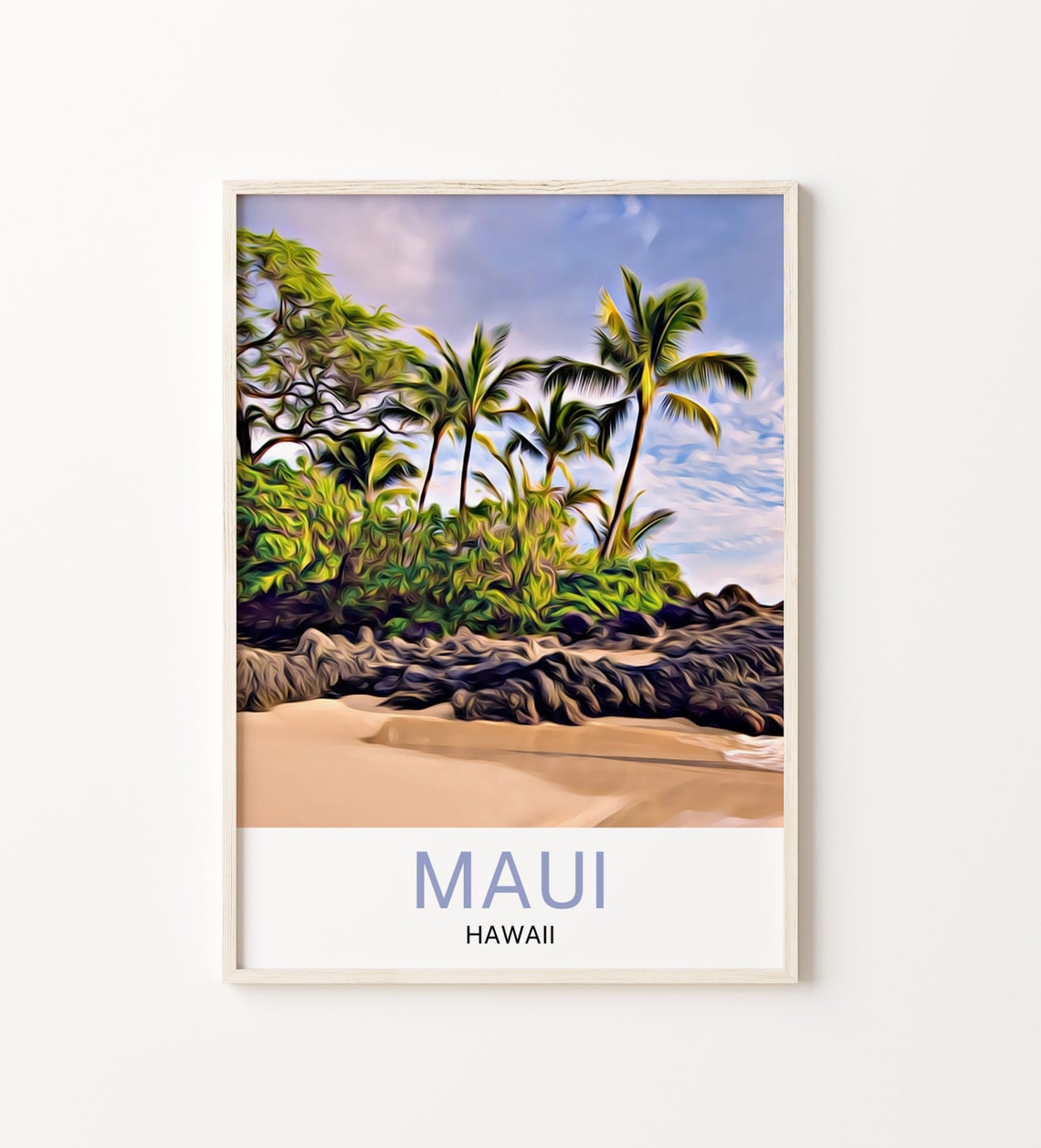 Maui Travel Print Maui Wall Art Maui Art Maui Artwork Maui Art Print Maui Gift Maui Poster Maui Travel Poster Print