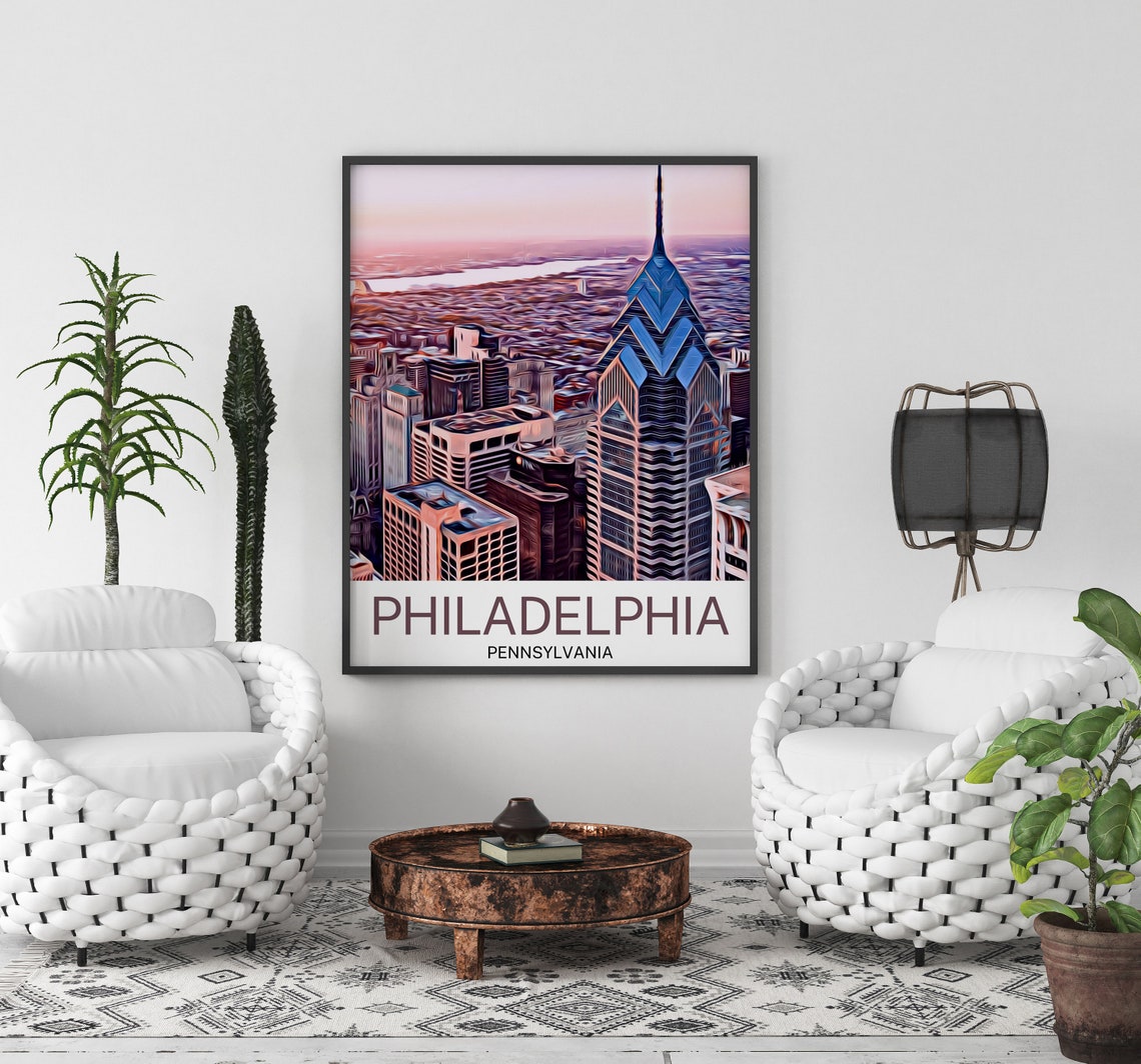 Philadelphia Philadelphia Print Philadelphia Wall Art Philadelphia Poster Philadelphia Wall Decor Philadelphia Souvenir Pennsylvania - Image 2