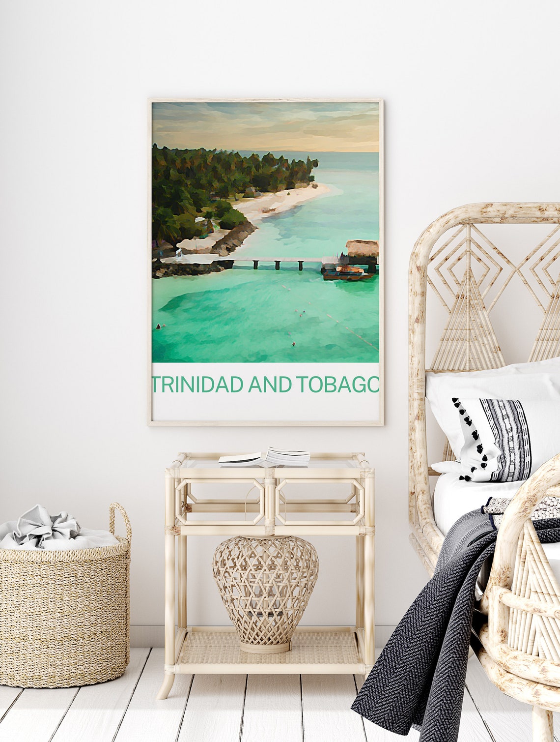 Trinidad And Tobago Print Trinidad And Tobago Art Trinidad And Tobago Wall Art Trinidad And Tobago Art Print Trinidad And Tobago Travel - Image 2