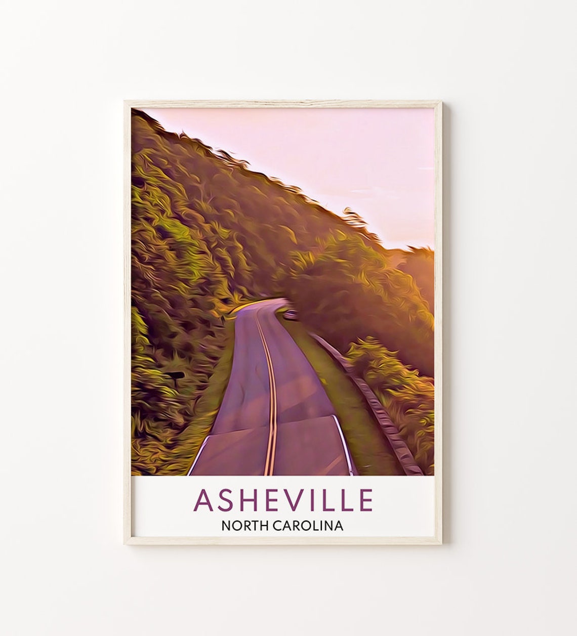 Asheville Print Asheville Wall Art Asheville Art Asheville Artwork North Carolina Print Asheville Poster North Carolina Travel Poster