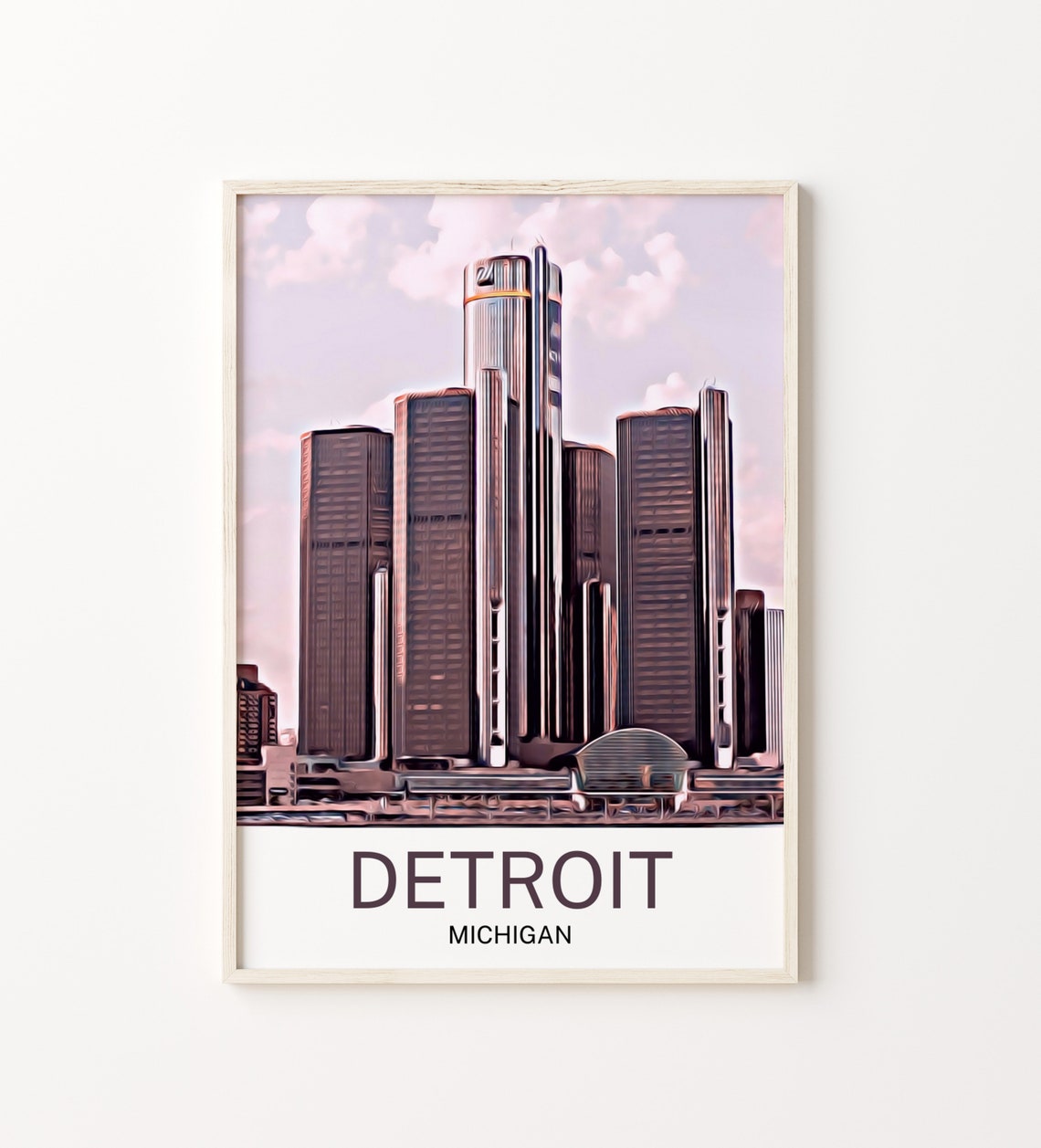 Detroit Detroit Print Detroit Wall Art Detroit Poster Detroit Wall Decor Detroit Souvenir Detroit Poster Detroit Decir Travel
