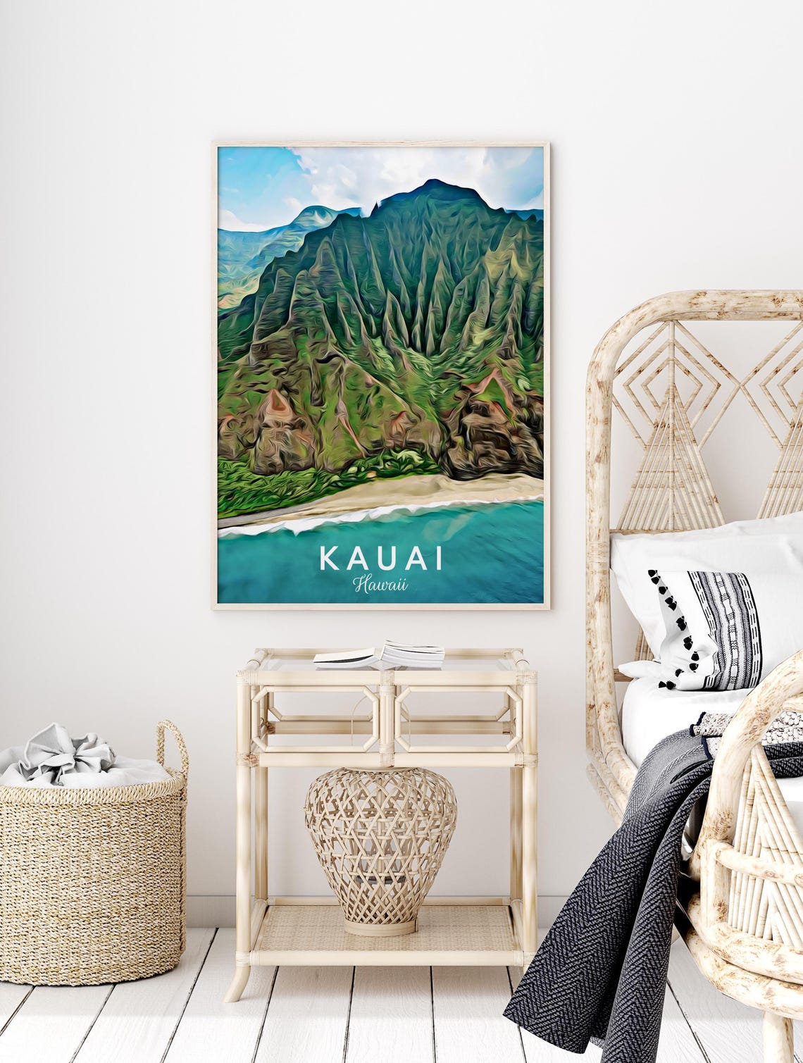 Kauai Art Kauai Print Kauai Kauai Wall Art Hawaii Print Hawaii Art Kauai Gift Hawaii Kauai Poster Hawaii Wall Art Hawaii Poster - Image 2