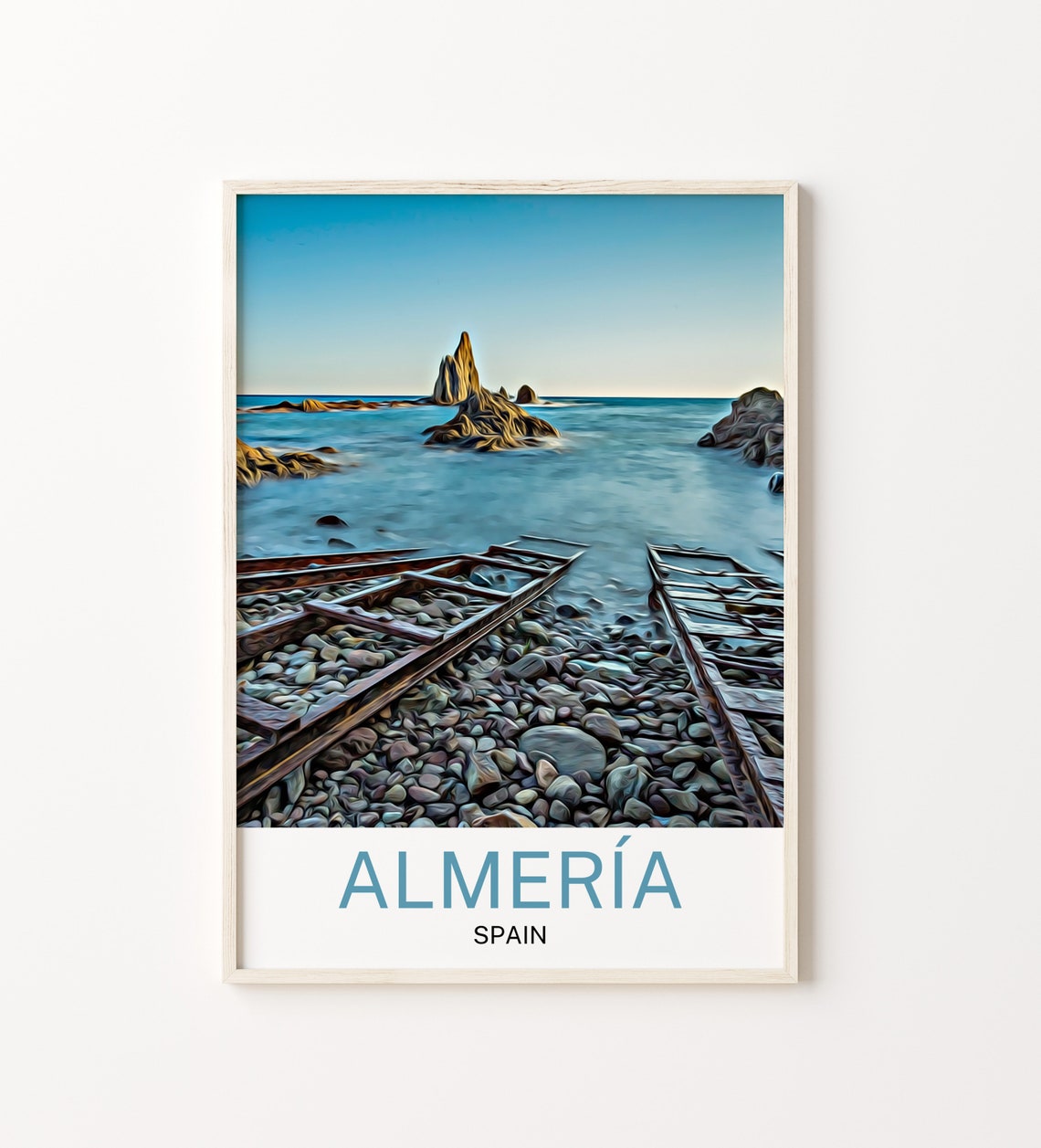Almeria Travel Print Almeria Wall Art Almeria Poster Almeria Art Print Almeria Wall Decor Spain Print Spain Almeria Artwork Almeria