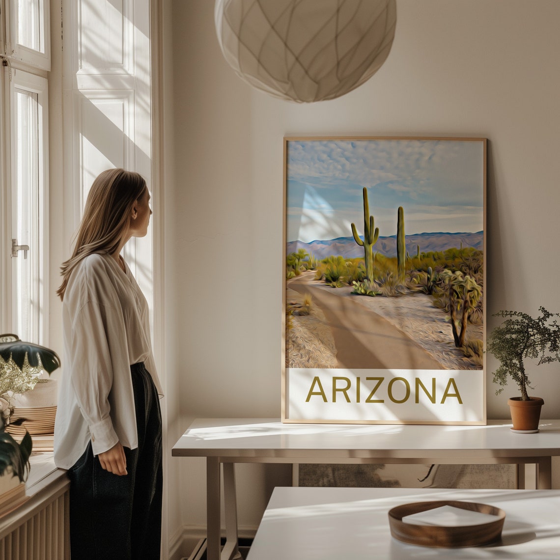 Arizona Travel Print Arizona Wall Art Arizona Poster Arizona Art Print Arizona Wall Decor Arizona Arizona Artwork Arizona Painting - Image 2
