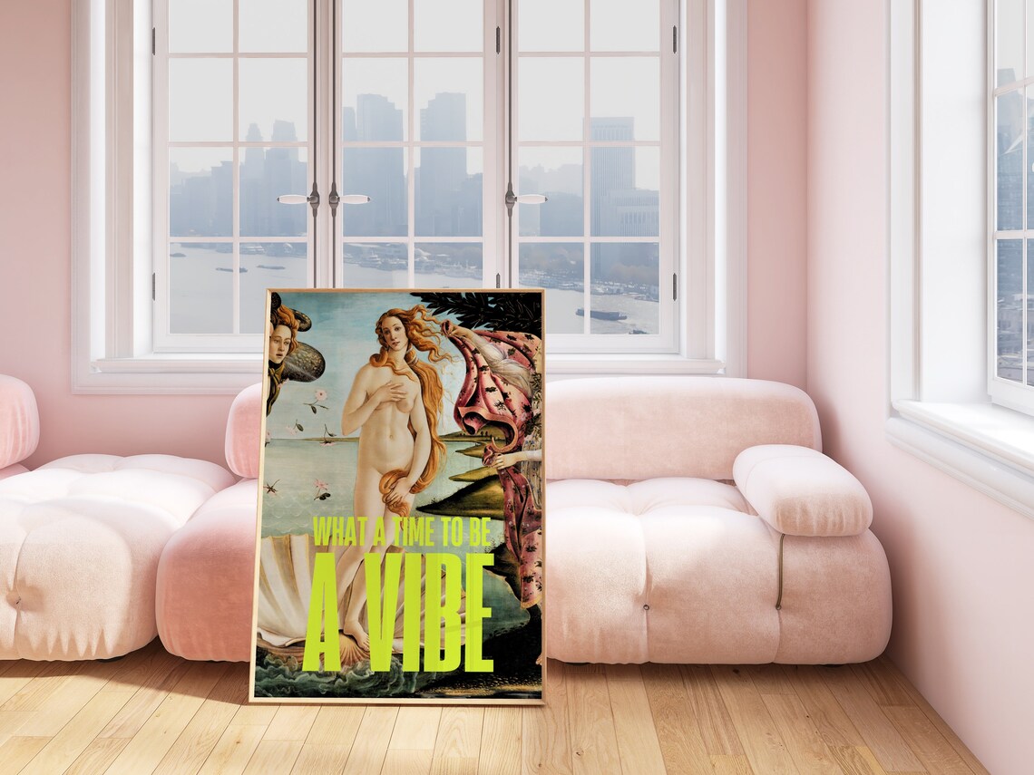 Birth Of Venus, Eclectic Renaissance Maximalist Art Print - Image 3