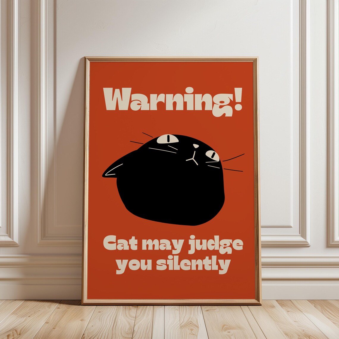 Black Cat Doing Things, Funny Cat Illustration - Image 3