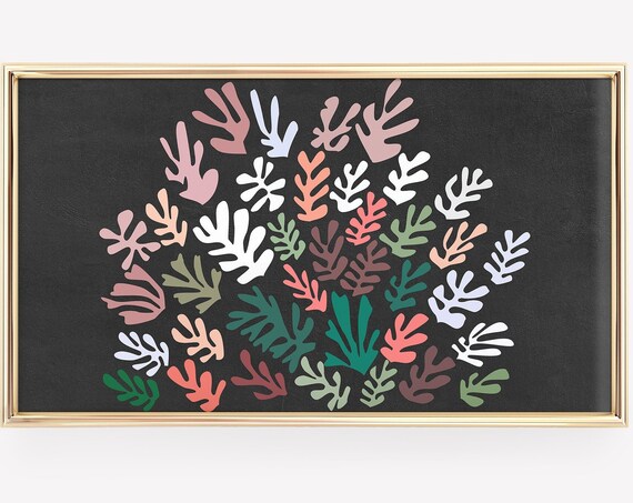 Frame Tv Art Matisse Abstract Artwork Flowers Print For Frame Tv Colourful Floral Art