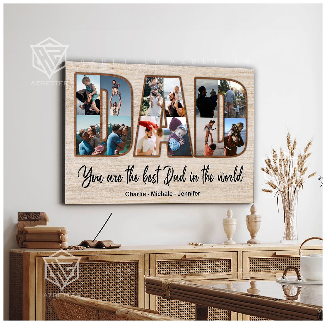 You Are The Best Dad In The World Photo Letter Tribute Keepsake Poster - Image 5