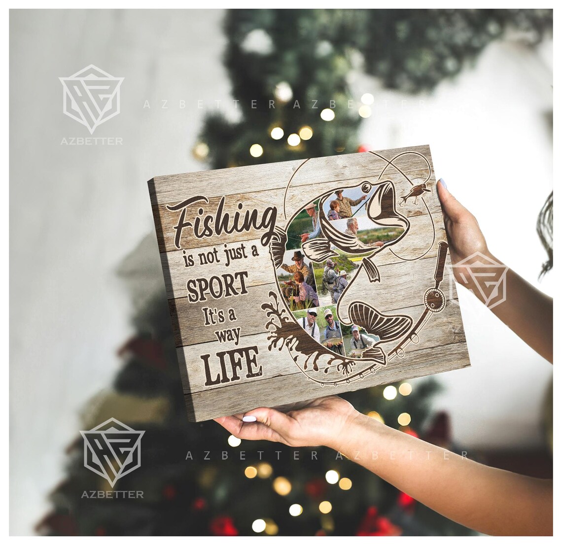 Fishing Is Not Just A Sport It's A Way Of Life Photo Collage Poster - Image 3