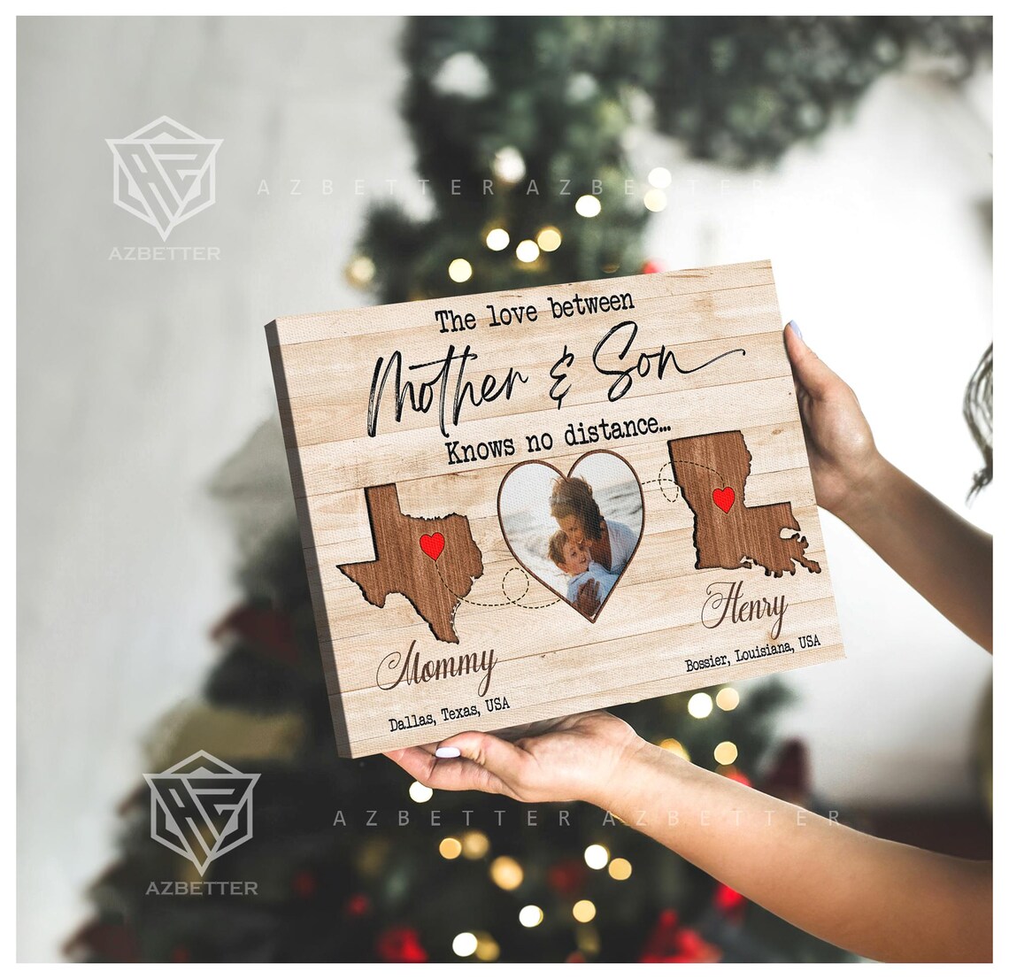 The Love Between Mother And Son Knows No Distance Map Wall Poster - Image 4