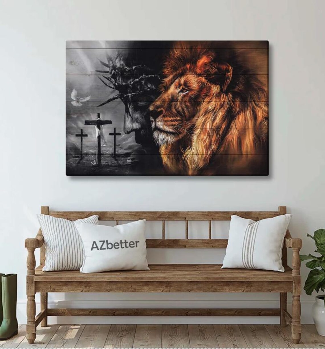Lion of Judah Art Print, Faithful Lion Symbol - Image 2