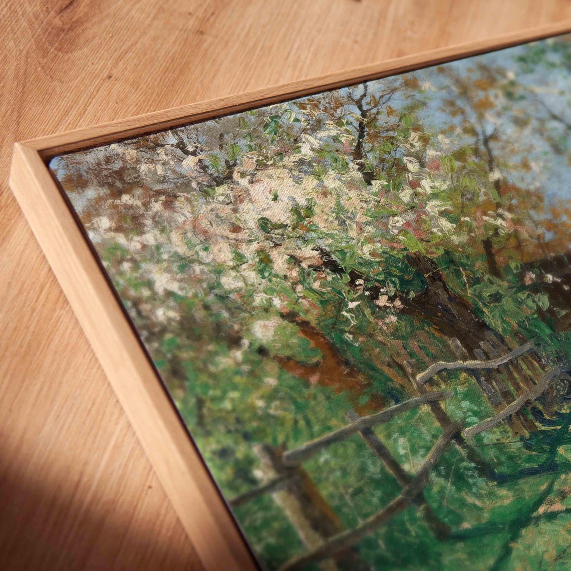 Spring Garden Painting Vintage Landscape Wall Art Country Landscape Oil Painting Farmhouse Wall Print Wa245 - Image 2