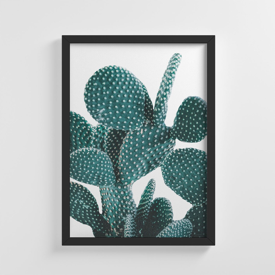 Tropical Green Cactus Nature Art Print, Nursery Decor