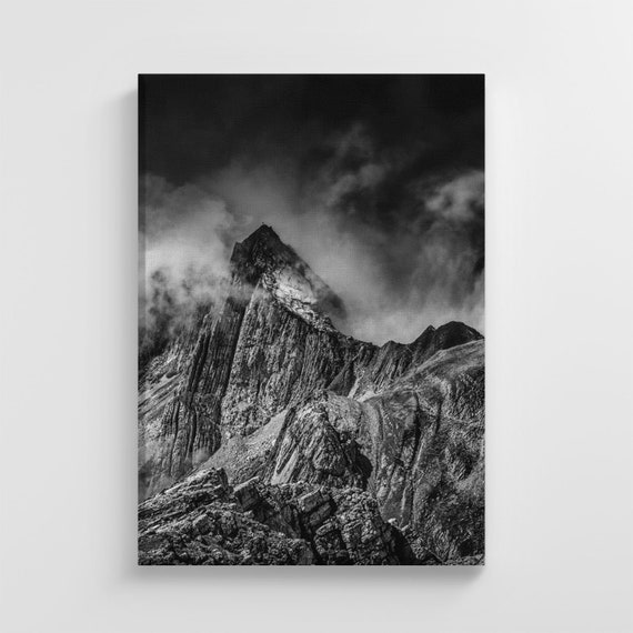 Cloudy Mountain Landscape Large Nature Art Print Stylish Home Decoration Wall Art Nursery Decor Living Room Ic127