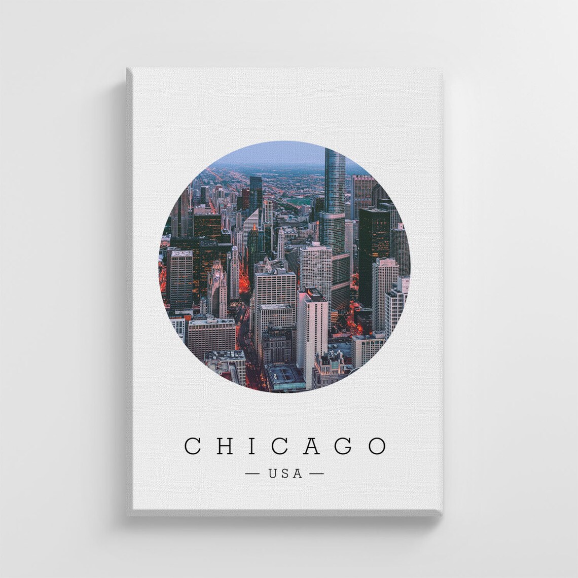 Chicago Landscape Map, Stylish Home Decoration