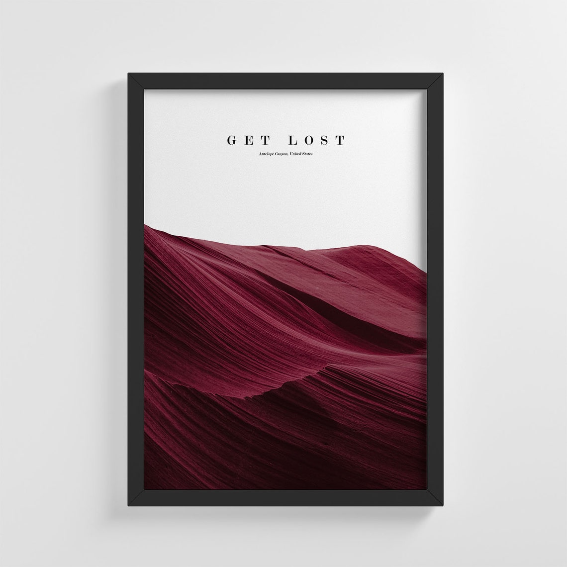 Red Antelope Canyon Usa Get Lost Frameless Poster Nature Art Print Stylish Home Decoration Wall Art Nursery Decor Living Room Ic185