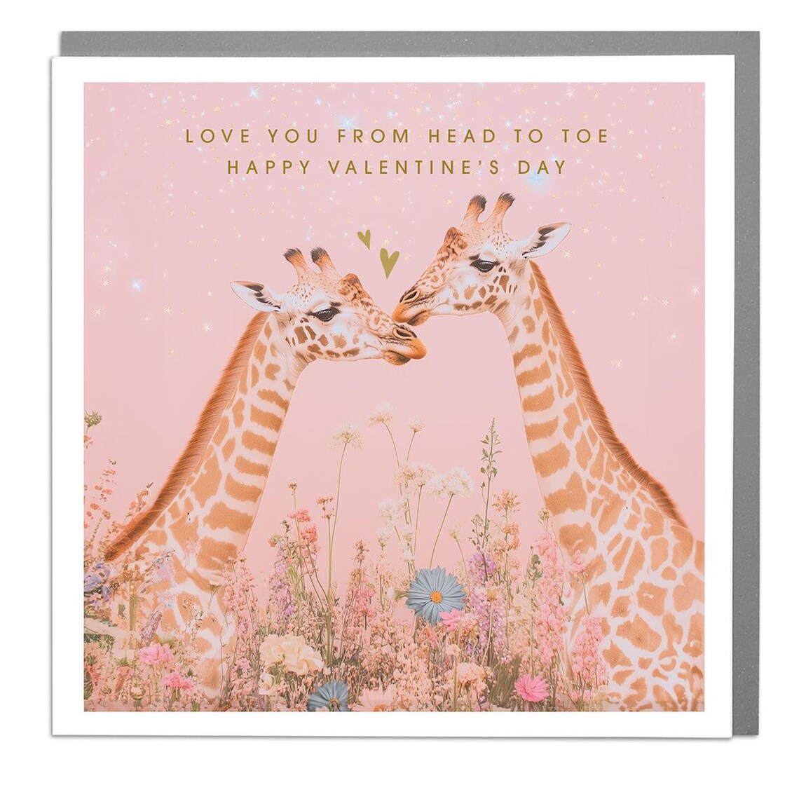 Giraffe Valentines Day Card, By Lola Design