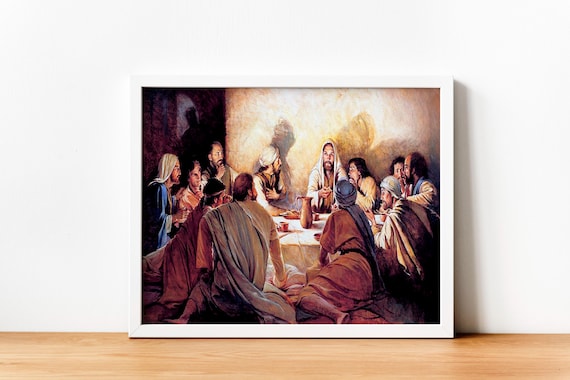 The Last Supper Biblical Christian Religious Painting Poster