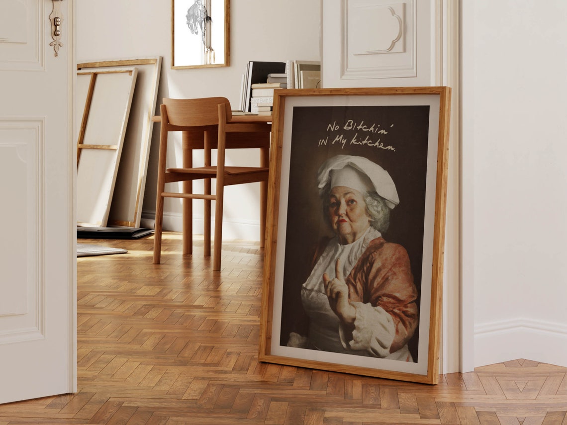 Funny Kitchen Art Wall Decor Chef Rules Vintage Style Classical Painting Art Poster Print Cook Humor Food Amusing - Image 3