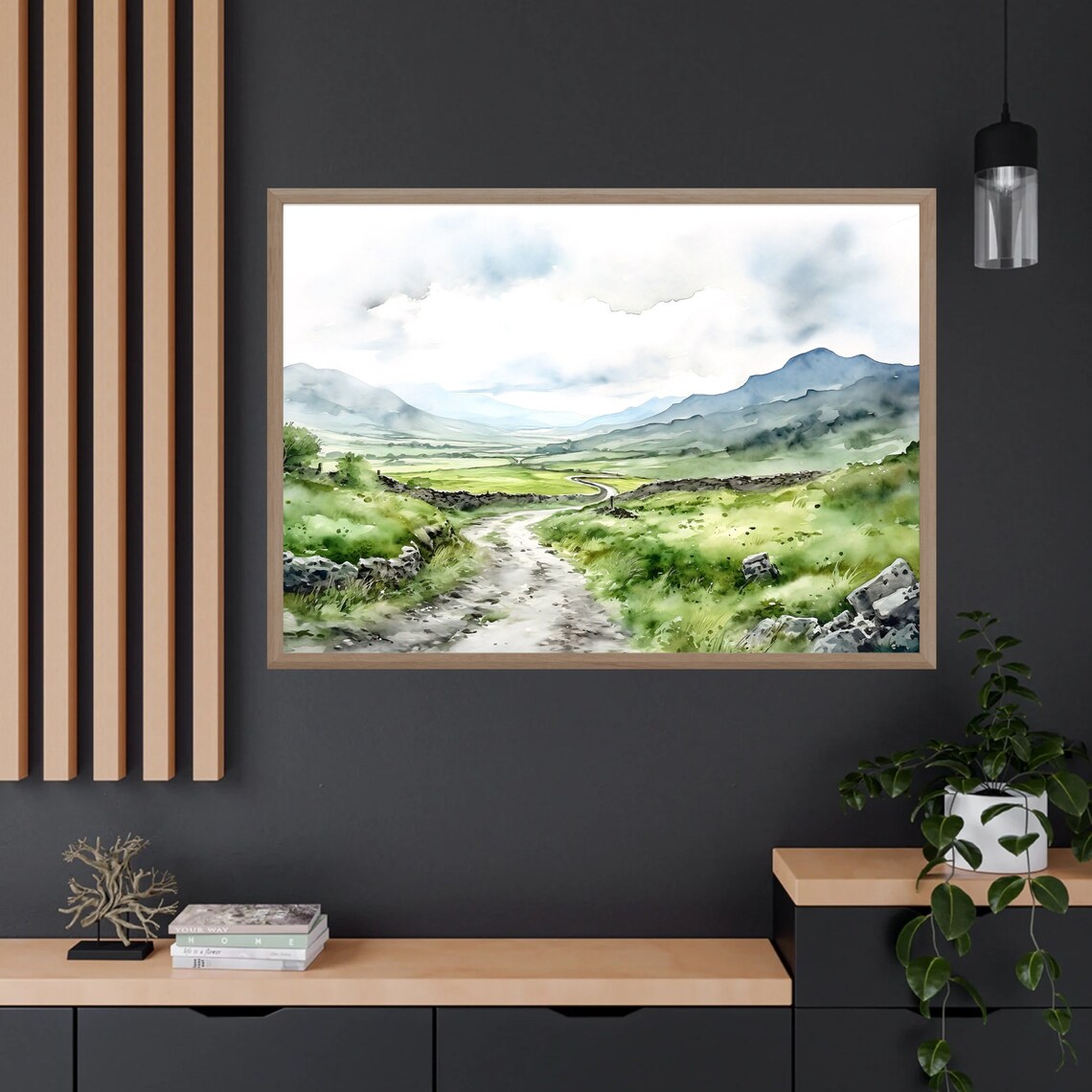 Ring Of Kerry Watercolor Ireland Landscape Art Print - Image 4