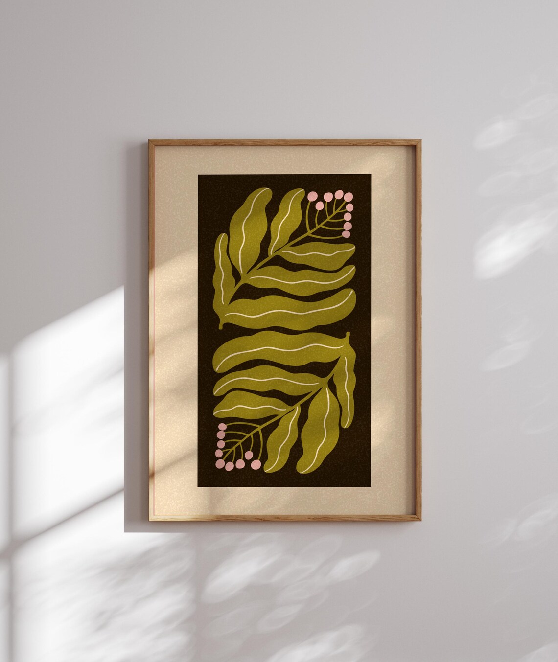 70s Flower Matisse Art Print, Mid-Century Retro Decor
